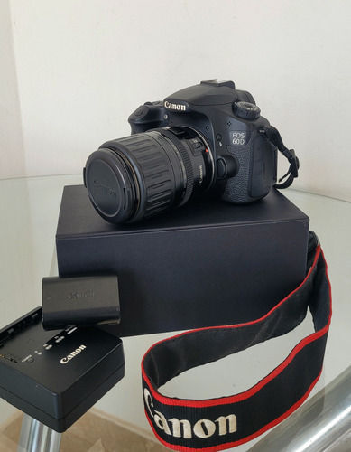  Canon Eos 60d, Corpo+lente 35-135 Com Bateria E Carregador
