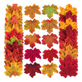 200 Folhas De Bordo Artificiais 8cm, Multicoloridas, Outono