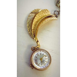Dije Reloj Bvler Vintage Chapado En Oro Para Dama Swiss Made
