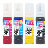 Kit Tinta Sublimatica Compativel Profit P/uso Epson 04 Cores