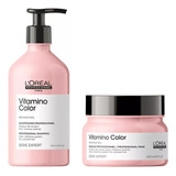 L´oreal Kit Vitamino Color, Shampoo 500ml & Masque 250ml 