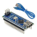 Kit 5 Peças - Arduíno Nano V3 Com Cabo - Chip Mega328pb-u