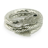 Pulseira Bracelete Cobra Com Strass Luxo