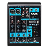 Consola De Sonido Audio Mixer Usb Bluetooth Moon Mc4u