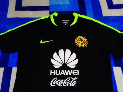 Club America Camiseta Practica Usada Por Jugador Azul Iv