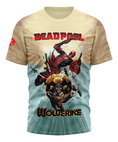 Remera Entrenamiento Kapho Deadpool 3 Wolverine Niños