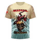 Remera Entrenamiento Kapho Deadpool 3 Wolverine Niños