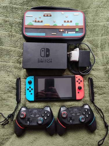 Nintendo Switch + Accesorios / Sd 400gb Con Juegos