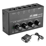 Amplificador De Audífonos Muslady Amp-14 De 4 Canales Estére