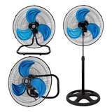 Ventilador De Pedestal 3 Aspas Metalicas 3 Velocidades