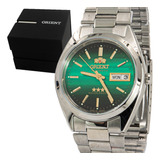 Relógio Oriente Masculino Original Verde Social 469wa3fe1sx