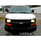 Faros Led 5x7 Doble Tono Ambar Blanco Chevrolet Express Van