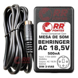 Fonte Carregador Mesa Behringer 18,5v+18,5v - 500ma 750ma