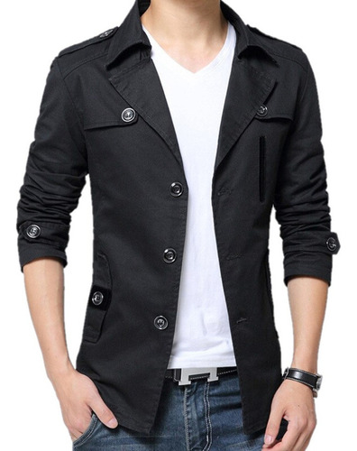 Blazer Estilo Bolso Slim Fit Casual Formal Elegante