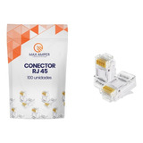 Kit Pacote 100 Conector Rj45 Cat5e Cabo Rede Plug Promoção