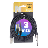 Cable De Audio Profesional Reforzado Cannon Xlr A Plug 3mts