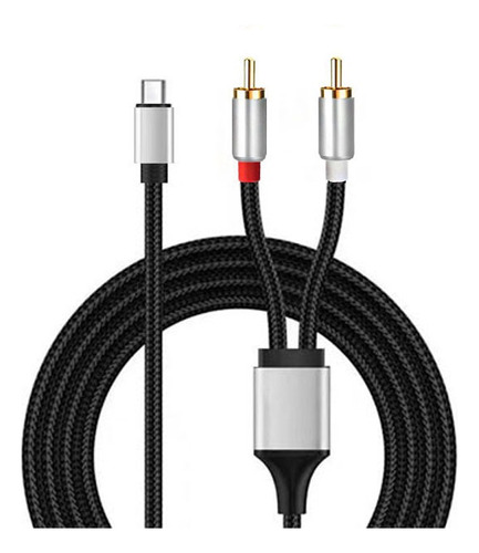 Cable Usb C A 2 Rca Stereo Audio Celulares Tablets Puresonic