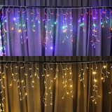 Supsoo 220 Led Window Curtain String Light 21ft + 16.5ft 3v 