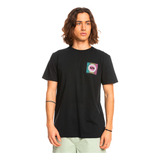 Polera  Quiksilver Shadow Groove Hombre Negro