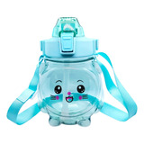 Bottle Kawaii Antiderrame 1000ml With Sticker And Strap