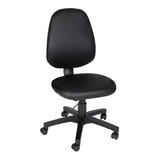 Silla De Oficina Ergonómica Regulable Tapizada - Rudy Alta Sin Brazos - Para Escritorio Computadora Pc Giratoria