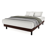 Base Cama Box Queen Size Uchi - Madera Tapizado