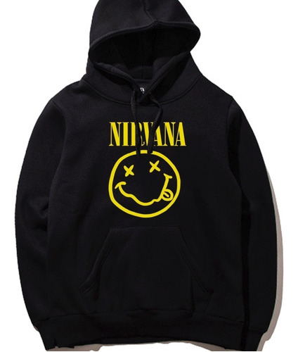 Sudadera Con Gorro Nirvana Rock Musica Hip Hop Skate