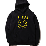 Sudadera Con Gorro Nirvana Rock Musica Hip Hop Skate