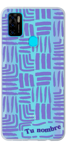 Funda Para Zte Para Mujer Rayas Abstracto Nombre