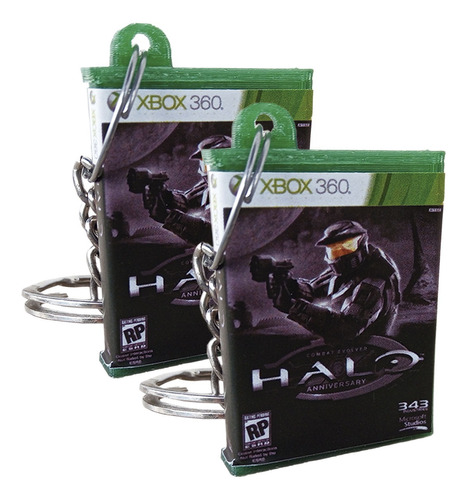 2 Pzas Llavero Estuche Xbox 360 Videojuegos Varios