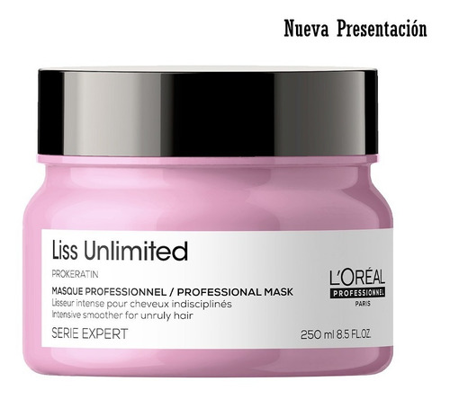 Mascarilla Liss Unlimited Loreal 250ml - mL a $436