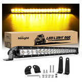 Nilight - Barra De Luz Led Ámbar De 21 Pulgadas, 100 W