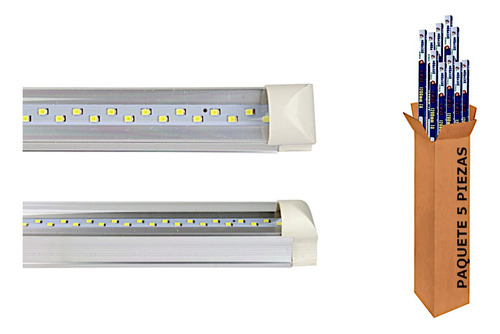 Lampara Led De Tubo De 25w Regleta 120cm Megaluz 5 Piezas