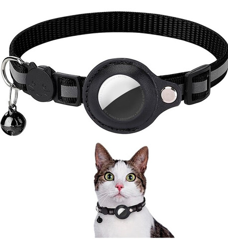 Collar Correa Con Funda Para Airtag Localizar Gato / Perro