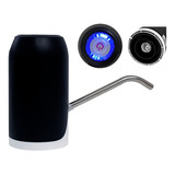 Dispensador De Agua Bomba Comodo Recargable Elegante Luz Led Color Negro/blanco