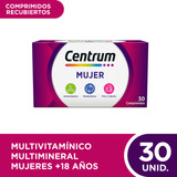 Centrum Mujer Multivitamínico Multimineral Suplemento X 30c