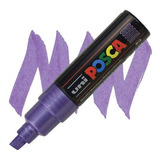 Uni Posca Marcador Pc-8k X Unidad Color Violeta Metálico Color De La Tinta Violeta Metalico