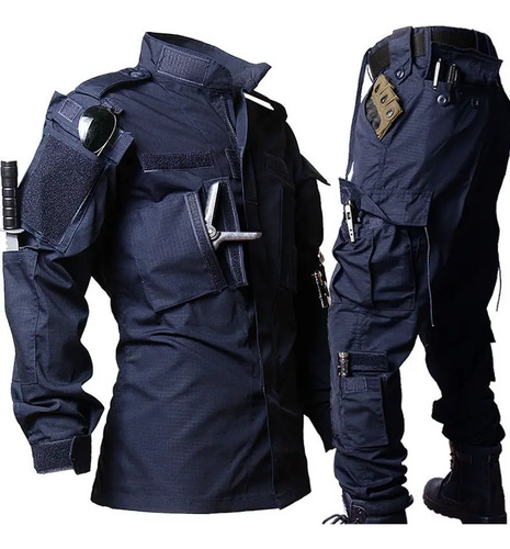 Uniforme Completo Tactico  Policia Gotcha Combate Seguridad | Meses sin interés