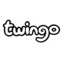 Emblema Twingo Calcomania Negro / Blanco / Gris Renault Twingo