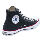 Converse Chuck Taylor All-star Bota Botita Negra Linea Roja