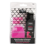 Duo Shampoo De Pinceles Y Brochas De Maquillaje Limpiar Cala Color Rosa