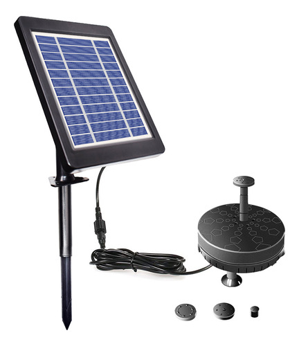 Bomba Solar Fuente Estanque 6v.. 5w Sumergible Led Battery I