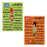 Kit 2 Ímãs Signos Virgem Lado Bom E Mau - O Original