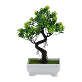 Planta Artificial Enfeite Para Sala Arvore Bonsai Com Vaso