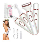 Kit Depiladora Eléctrica 4 En 1 Facial Lavable Mujer Portáti