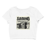 Playera Crop Top Sabino Portada Vive Latino 2024