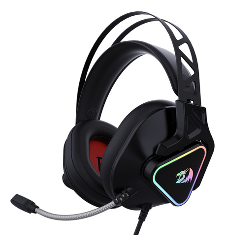 Headset Gamer Redragon Cadmus Rgb Usb 7.1 Surround 53mm H370