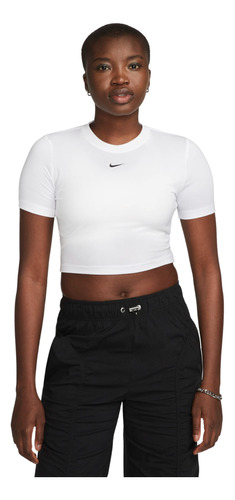 Polera Nike Sportswear Essential Mujer Blanco