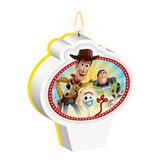 Vela Para Aniversário Toy Story 4 C/01 Unidade - Regina