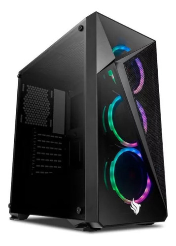 Gabinete Gamer Pichau Lark Sem Vidro Temp Preto, Pg-lk-01